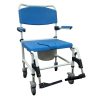 Drive, Bariatric Aluminum Rehab Shower Commode Chair, NRS185008