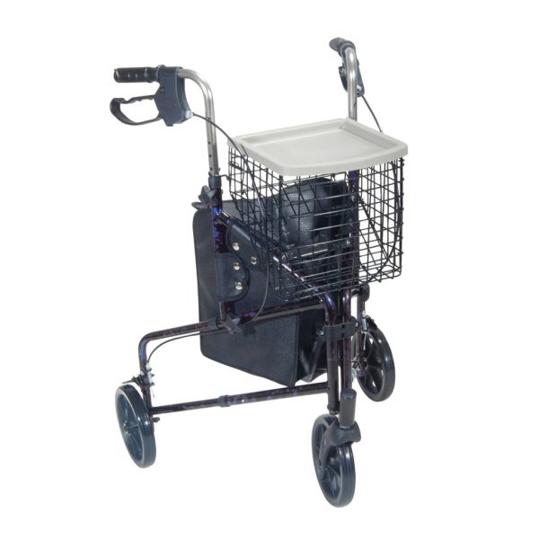 Drive, Deluxe 3 Wheel Aluminum Rollator, 10289BL & 10289RD - Image 7