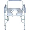 Drive, Deluxe Steel Drop-Arm Commode with Padded Seat, 11125PSKD-1