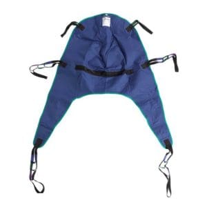 Drive 13262 Patient Lift Sling with Headrest, divided leg design for hoist mobility support.