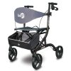 Drive, Hugo eXplore Side-Fold Rolling walker with a Seat, 700-977 - Image 3