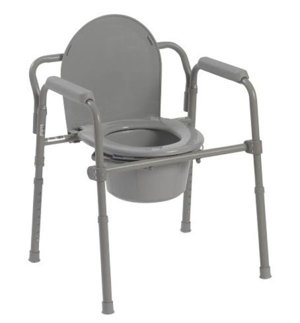 Drive, Folding Steel Commode with Deep Seat, 11148-1 - Image 5