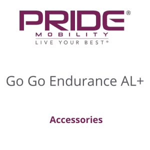 Pride Mobility Go Go Endurance AL+ accessories for enhanced mobility support and daily use.