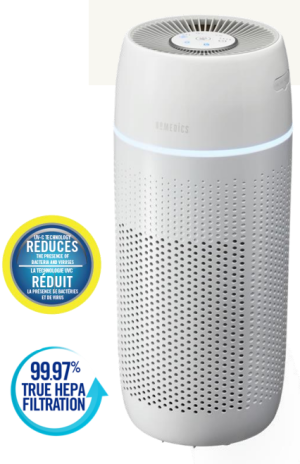 HoMedics, TotalClean® PetPlus UV-C 5-IN-1 Tower Air Purifier, AP-PET35AWT-CA