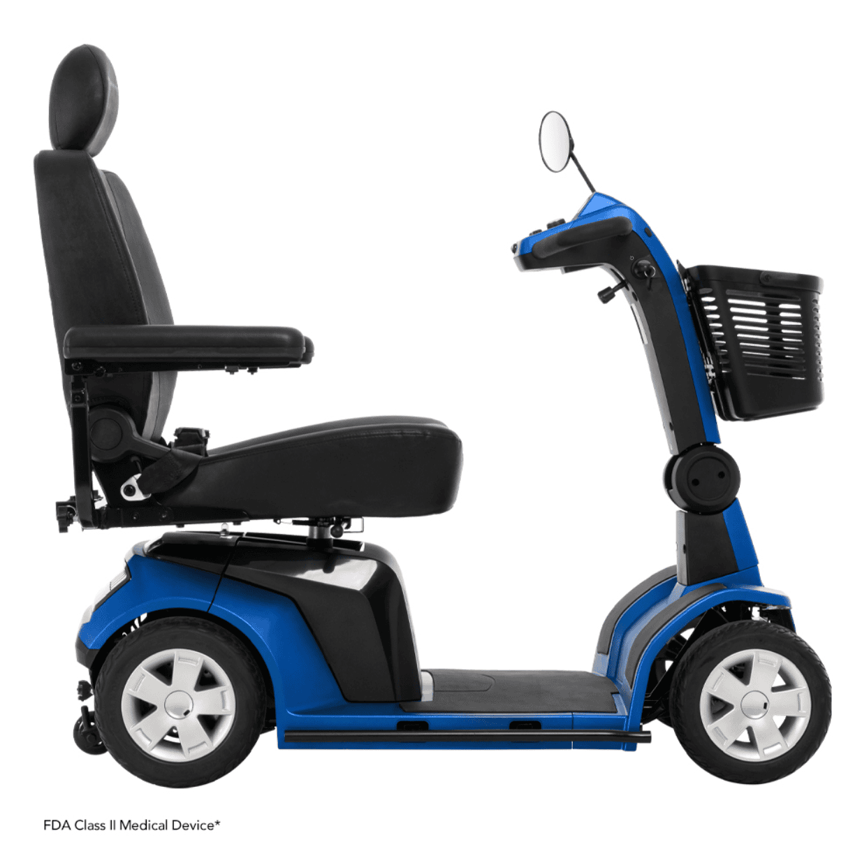 Pride Maxima 4-wheel mobility scooter for home care and reliable mobility support.