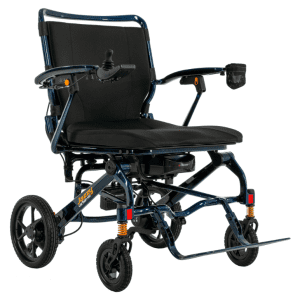 Jazzy Carbon HD Power Wheelchair, lightweight design, joystick control, for mobility support.