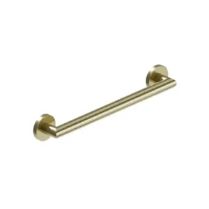 MITER 18 Grab Bar: gold, wall-mounted for bath safety and home mobility support.