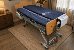 Permobil Neptune Low Air Loss Adjustable Bed for home care, mobility support.