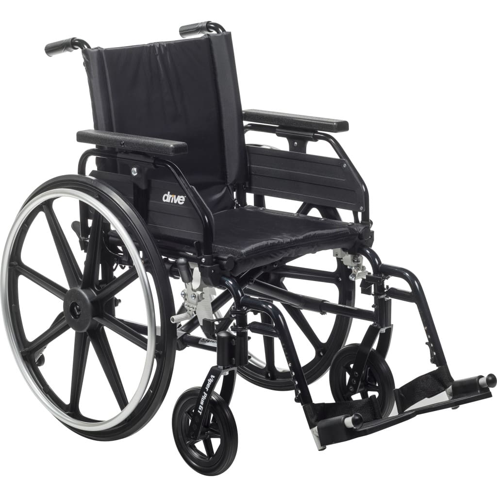 Drive, Viper Plus GT Wheelchair with Universal Armrests, PLA4