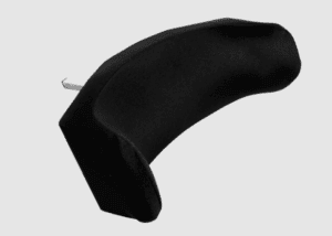 AMS So Soft™ Deep U Headrest SSDU500P, black foam, mobility support for home care.