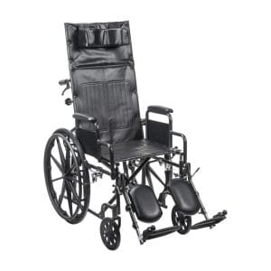 Drive, Silver Sport Full-Reclining Wheelchair with Vinyl Upholstery