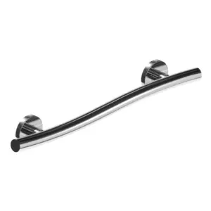 ADA compliant grab bar, 24" stainless steel, bath safety, home mobility support.
