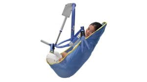 Arjo Amputee Clip Bathing Sling (MAA7090M) provides safe, sturdy home care transfers for mobility support.
