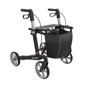 REHASENSE ATHLON SL super light rollator, ergonomic handles, built-in seat for mobility support.