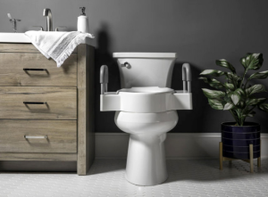 Bemis, 4.5” Raised Toilet Seat with Dual Lock Security, 7YA04505T 000