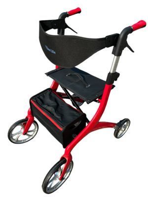 EZee Life, Folding Rollator Lightweight Adjustable Walker, CH2077, CH2078