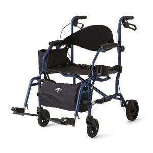 Medline, Excel Translator Combination Rollator and Transport Chair with 8" Wheels, MDS808200TR