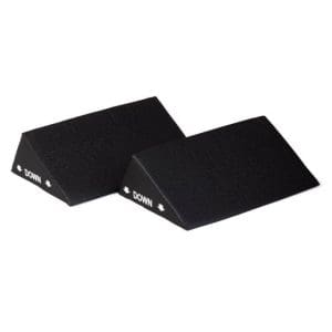 Medline ComfortGlide Foam Wedge Pair, black, support positioning for home care and mobility.