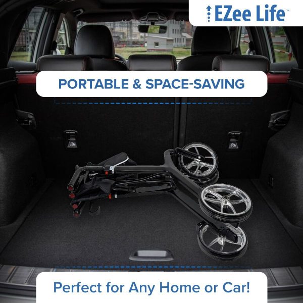 EZee Life, Ultra-Lightweight Carbon Fiber Rollator - CH3018 - Image 8