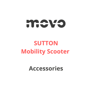 MOVO logo with โAccessories for Sutton Mobility Scooterโโmobility support equipment for enhanced accessibility.