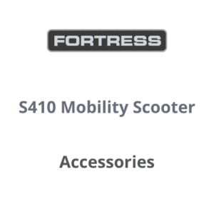 Fortress S410 lightweight mobility scooter accessories for mobility support and home care.