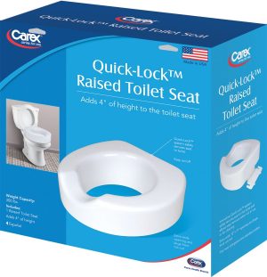 Carex, Quick-Lock Raised Toilet Seat, FGB320CA