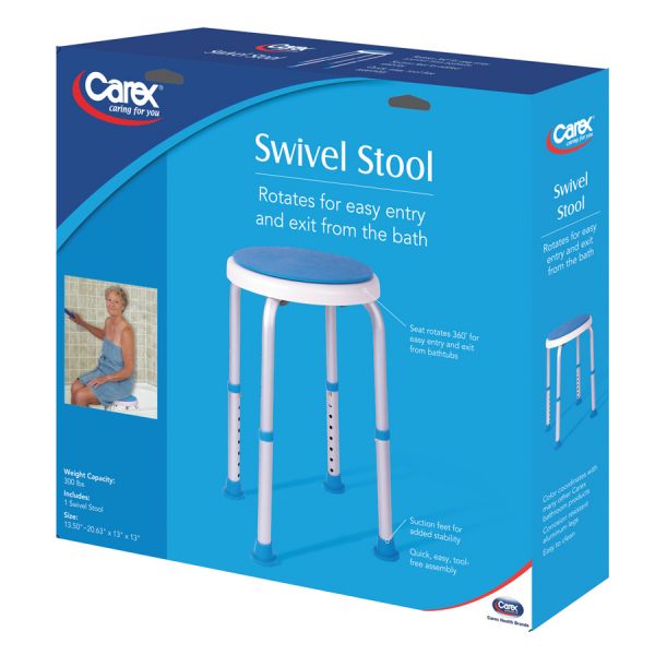 Carex, Swivel Shower Stool, FGB61000 - Image 2