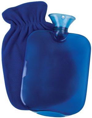 Carex, Hot Water Bottle with Fleece Cover, FGP09400