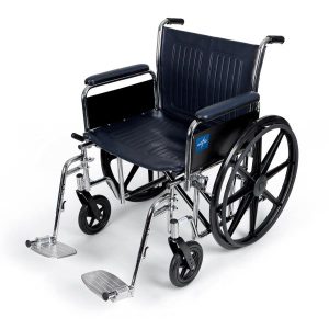 Medline, Extra Wide Excel 2000 Series Wheelchairs with Full-Length Removable Arms
