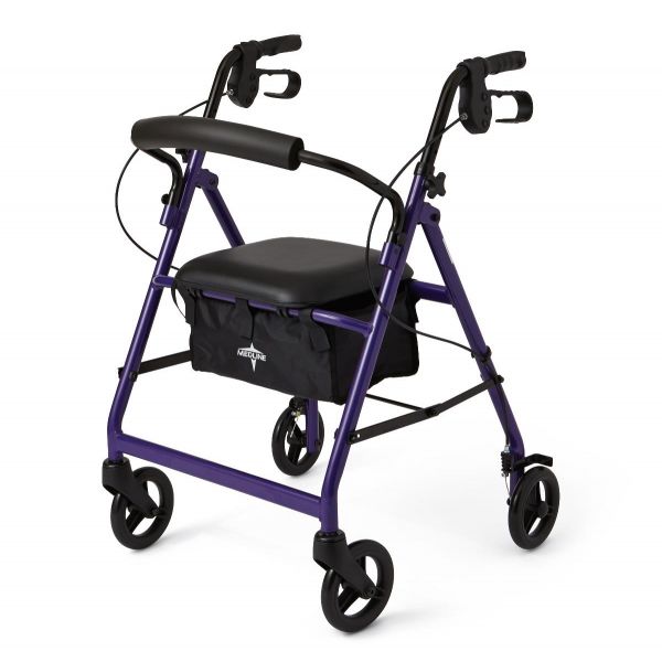 Medline, Basic Aluminum Rollator with 6" Wheels, MDS86850E - Image 5