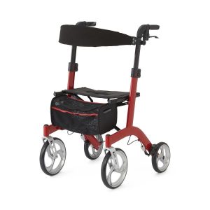 Medline, Red European-Style Aluminum Rollators, MDS86880R