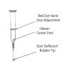 Medline, Aluminum 3-IN-1 Quick Fit Crutch (Pair), MDS80540 - Image 3