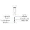 Medline, Standard Aluminum Push-Button Crutches (Pair), MDSV80535 - Image 2