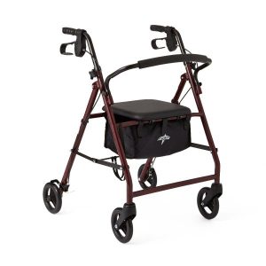 Medline, Basic Aluminum Rollator with 6" Wheels, MDS86850E