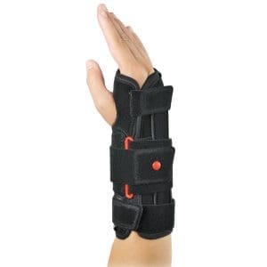 DonJoy DuoForm Wrist Immobilizer: adjustable splint for wrist injury support, ideal for home care use.