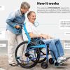StrongBack, Excursion 12" Wheel Transport Chair with Attendant Brakes, 1016AB - Image 4