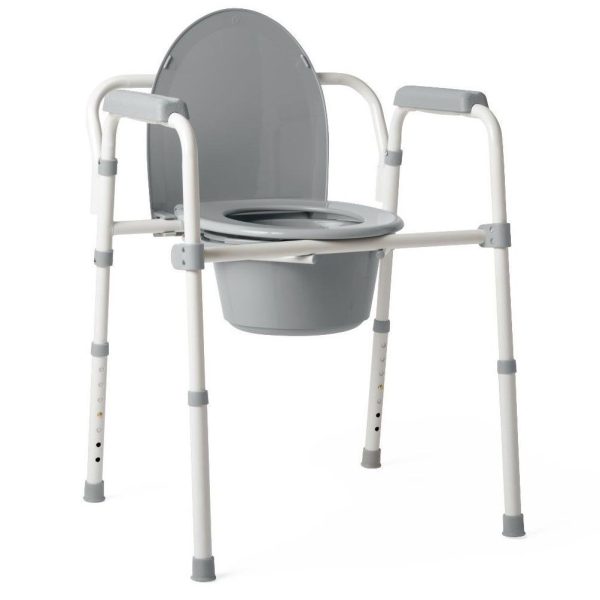 Medline, 3-in-1 Folding Steel Commode, G1-200X1 - Image 2