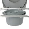 Medline, Aluminum Elongated Commode with Wheels, Medline, Aluminum Elongated Commode with Wheels, G1-501LWX1 - Image 2
