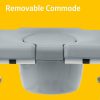 Medline, Shower Commode Transport Chair with Wheels, G1-504WCPX1 - Image 6