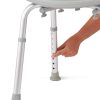 Medline, Aluminum Bath Bench with Back, G2-101KRX1 - Image 4