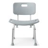 Medline, Aluminum Bath Bench with Back, G2-101KRX1