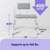 Medline, Padded Transfer Bench with Back 400lbs Capacity, G3-100KBPX1