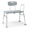 Medline, Transfer Bath Bench with Back 400lb Capacity, G3-100KBX1