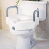 Medline, 5 Inch Raised Toilet Seat with Lock and Padded Arms, G4-502RX1