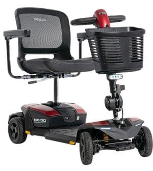 Pride Go Go Endurance AL+ S54ALX-G four-wheel mobility scooter for reliable mobility support.