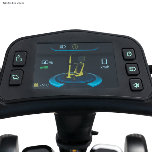 Pride, Go-Go Carbon 4 wheel Travel Scooter, SC25 - Image 5