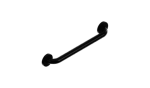 HealthCraft Easy Mount Grab Bar, black, with secure wall mounts for home mobility support.