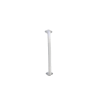 Maple Leaf, L Shaped Stainless Steel Knurled Grab Bar with Rotating Flange
