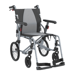 REHASENSE ICON 35Lx lightweight transport wheelchair, foldable for mobility support and home care.