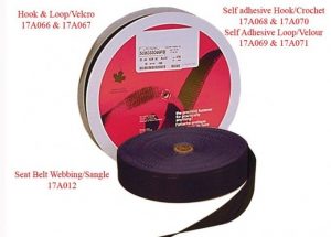 Parsons, Black Adhesive Hook - 25 Yards, 17A070